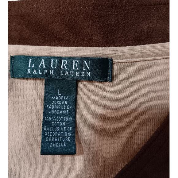 VINTAGE RALPH LAUREN Pullover Tunic Top Shirt LG Retro Preppy Country Western - Picture 6 of 10